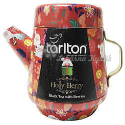 TARLTON Tea Pot Holly Berry Black Tea plech 100g 7085