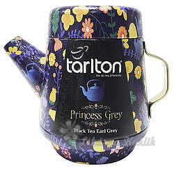 TARLTON Tea Pot Princess Grey Black Tea plech 100g 7086