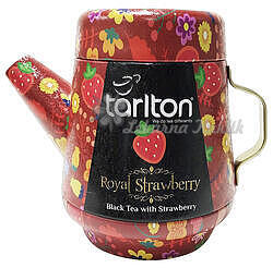 TARLTON Tea Pot Royal Strawberry Black Tea plech 100g 7087