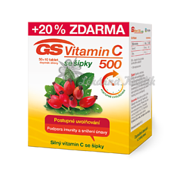 GS Vitamin C500 se šípky tbl.50+10