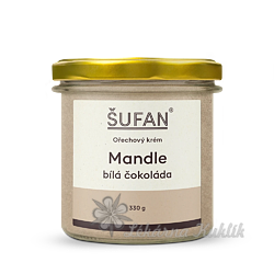 ŠUFAN Mandle - bílá čokoláda máslo 330g