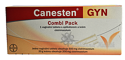 Canesten Gyn Combi Pack vag.tbl.1+drm.crm.20gm
