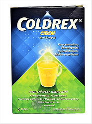 Coldrex HotRem Citron por.plv.sol.5ks-sáčky